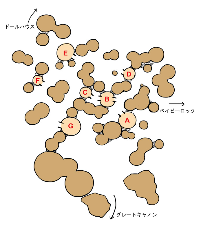 極楽谷略図